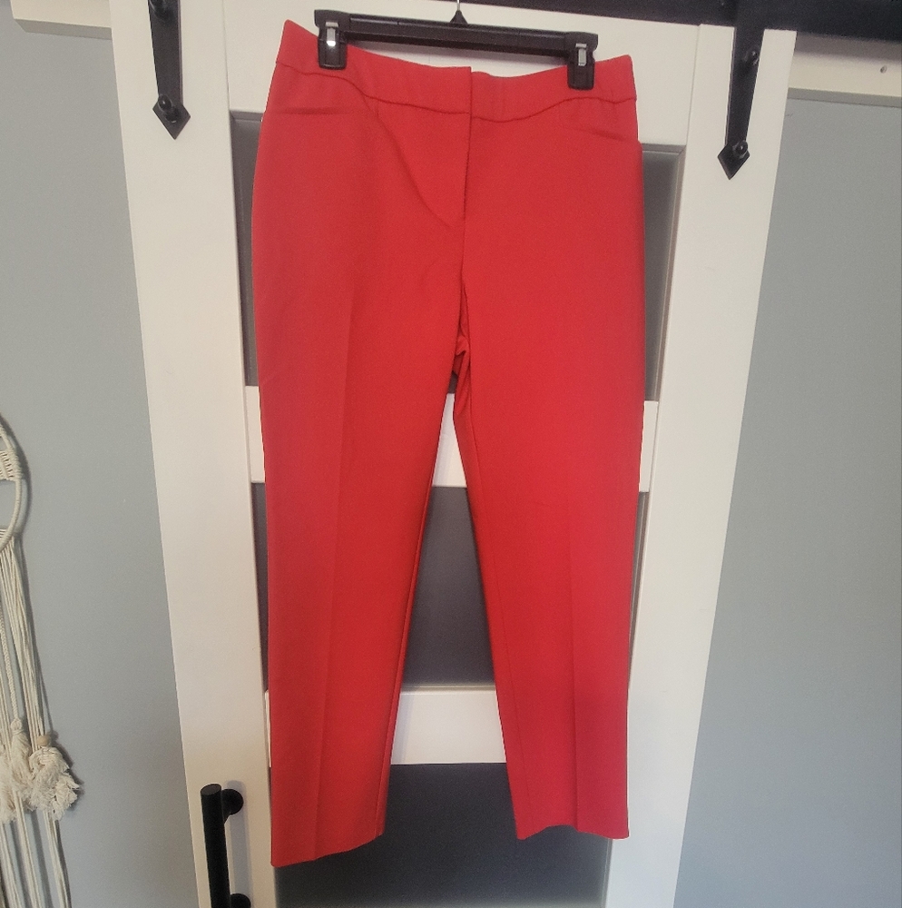 Rafaella Vibrant Red Cropped Pants
